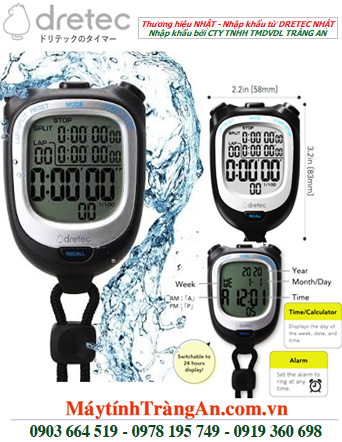 DRETEC SW-122BK, Đồng hồ bấm giờ DRETEC SW-122BK chính hãng